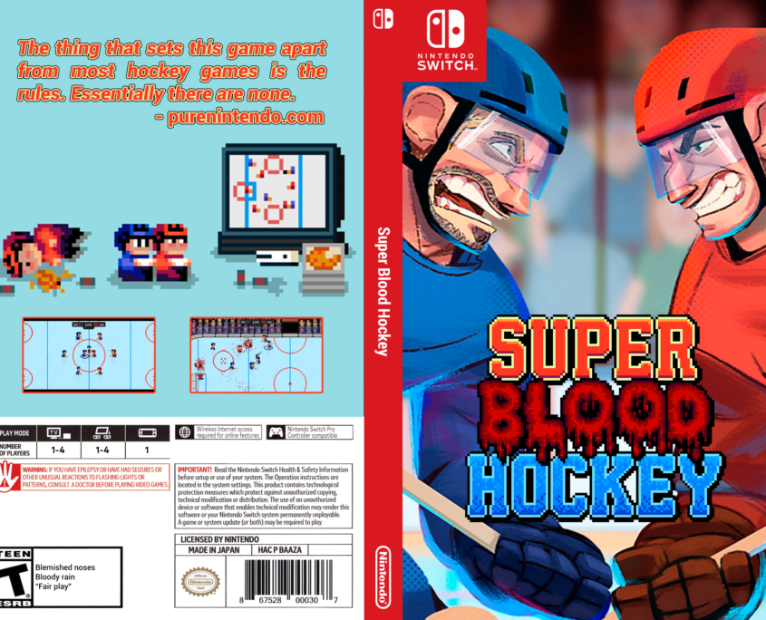 Super Blood Hockey Cover - Retro Logo